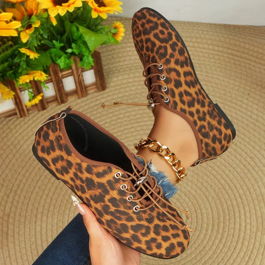 986 new flat leopard print casual shoes – women's, 2025 latest, size 36-43, factory direct