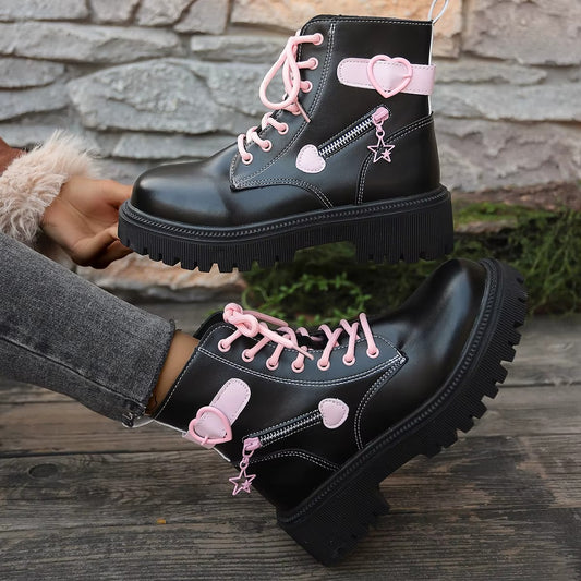 8001 pink girlish ankle boots – winter, lady, size 35-42, hot-selling, 2025 new design