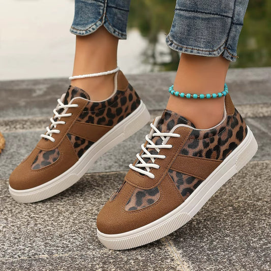 1660 2025 new leopard suede casual sneakers – women's, size 36-42