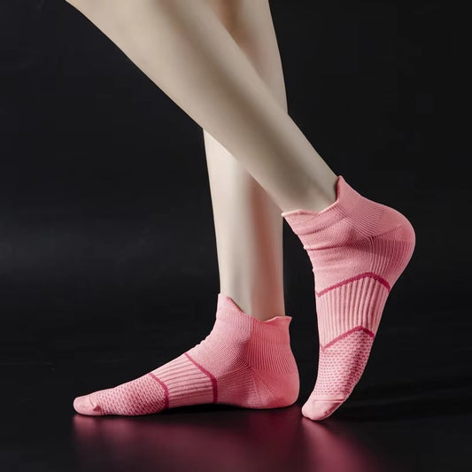 Custom logo breathable athletic compression running bamboo ankle sport socks – men's