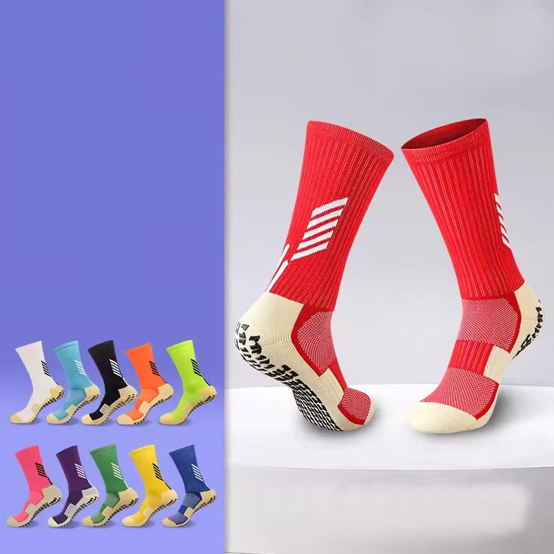 Football anti-slip grip socks – custom logo, high quality, professional athletic sport socks