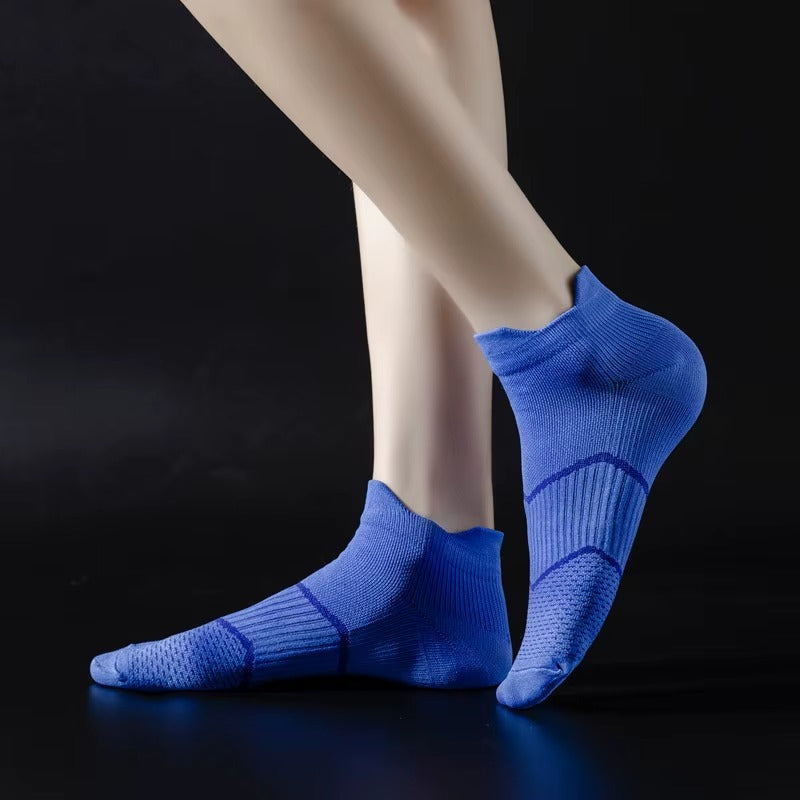 Custom logo breathable athletic compression running bamboo ankle sport socks – men's