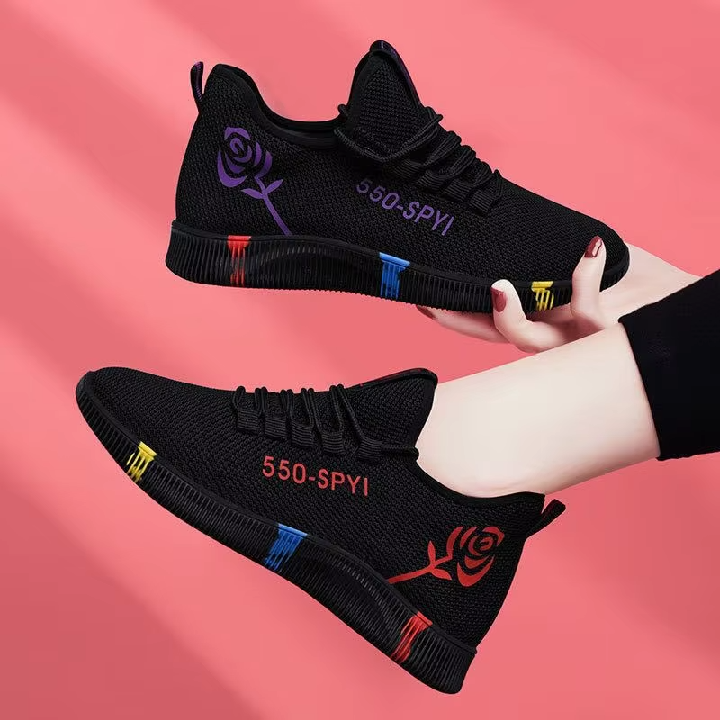 Women's rose cheap sneakers XW-666