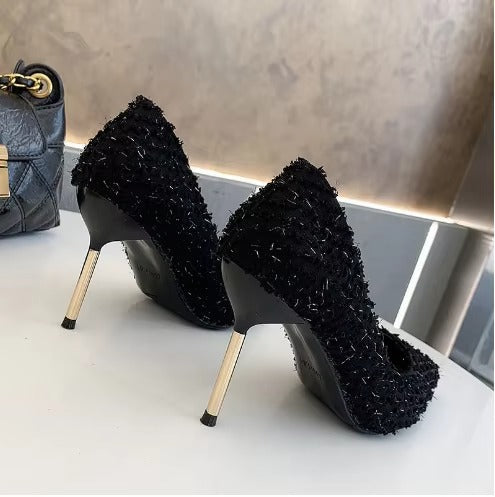 New pointed French stiletto sexy fashion women's shoes