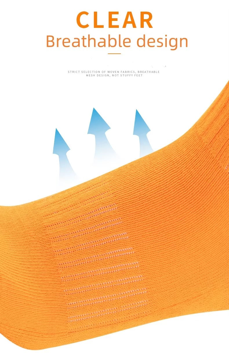 Adult non-slip towel bottom thick long tube socks – solid color, sport, football & basketball