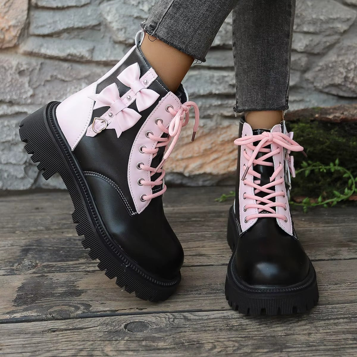 8001 pink girlish ankle boots – winter, lady, size 35-42, hot-selling, 2025 new design