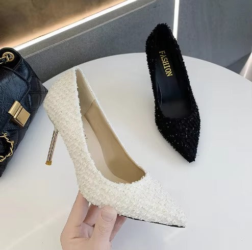 New pointed French stiletto sexy fashion women's shoes