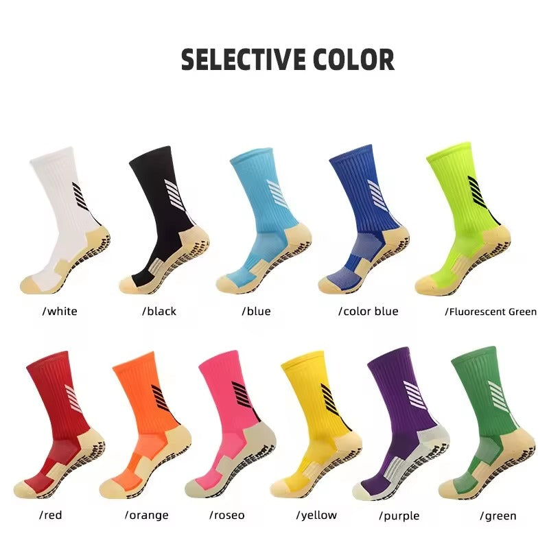 Football anti-slip grip socks – custom logo, high quality, professional athletic sport socks