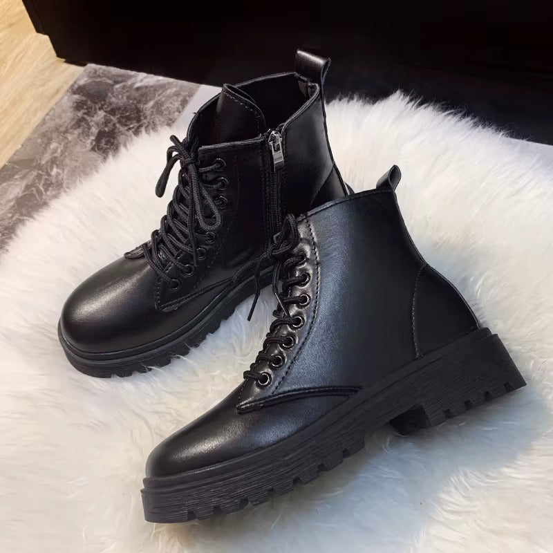 Size 35-42 women's black ankle boots – winter & spring 908
