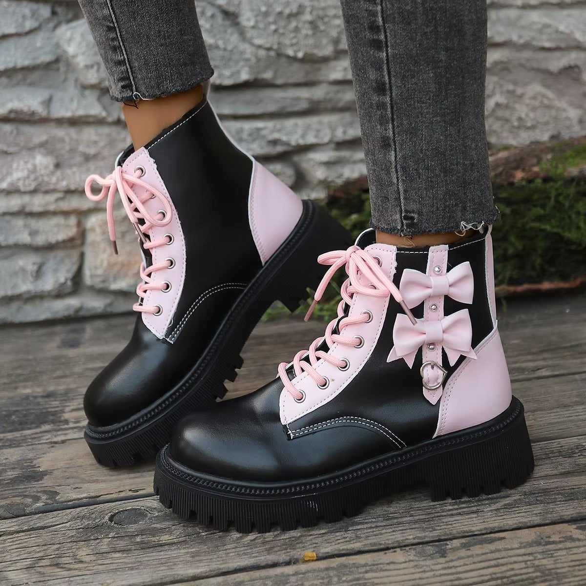 8001 pink girlish ankle boots – winter, lady, size 35-42, hot-selling, 2025 new design