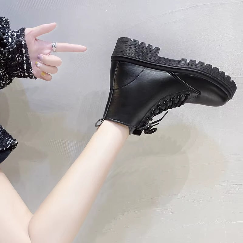 Size 35-42 women's black ankle boots – winter & spring 908