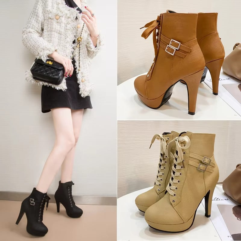 Sexy women's party high-heel PU ankle boots 5288